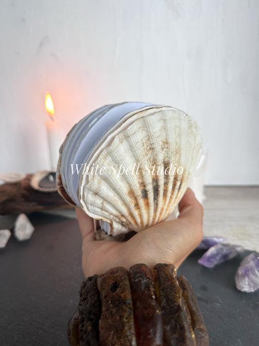 Milky white shell journal