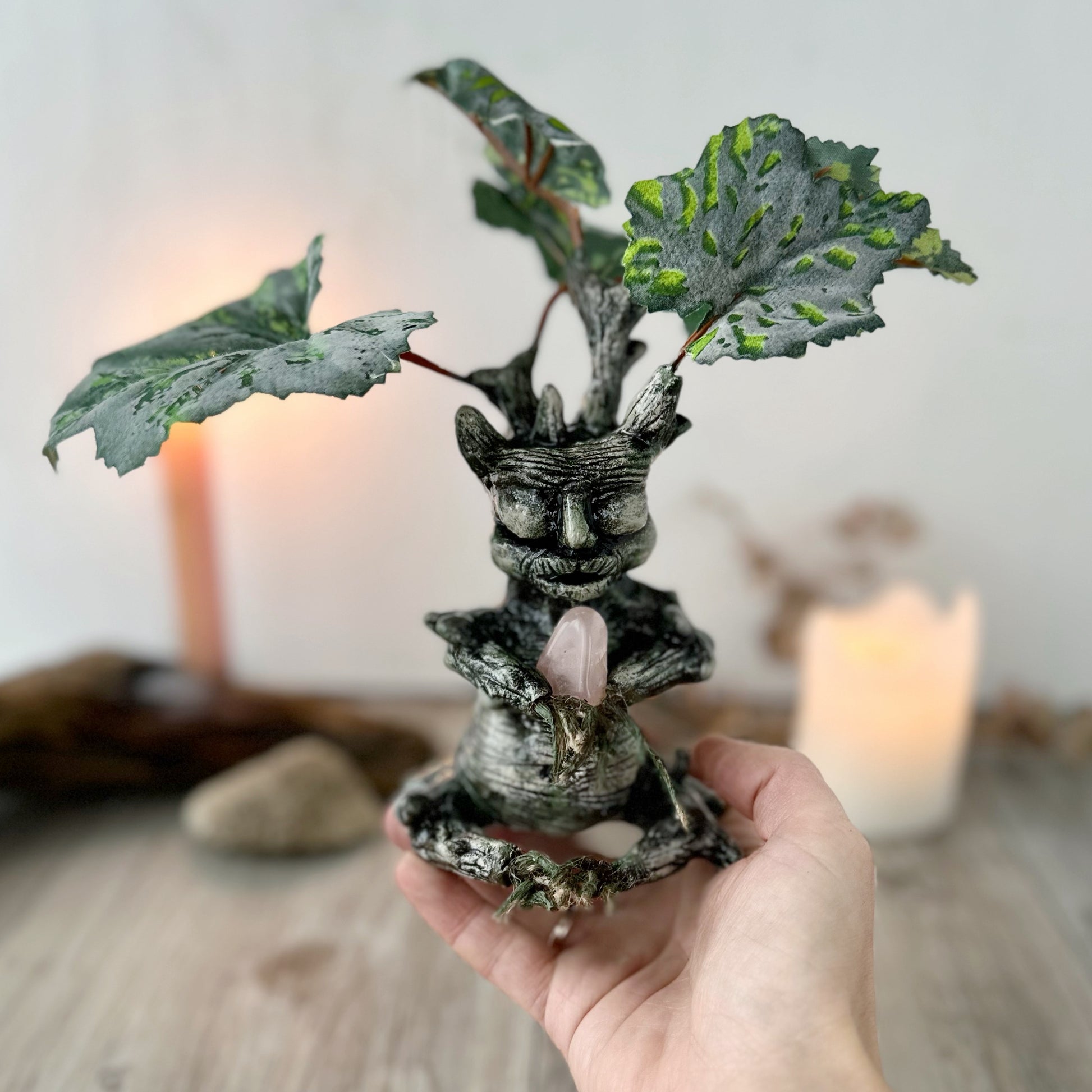 Ooak mandrake roots and other plants in polymer clay -  Portugal