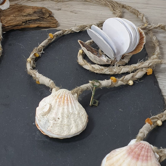Shell Book necklace (free shipping)